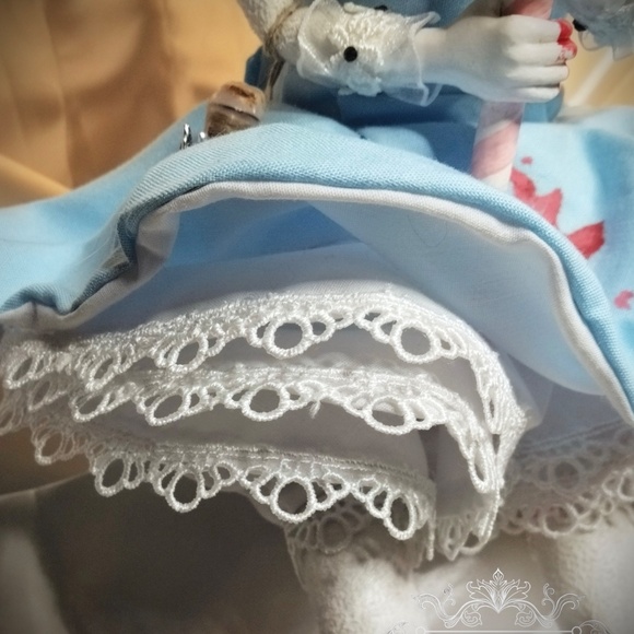 ALICE ODDITY HORROR PUPPET CREEPY ARTIST DOLL OOAK Adorable Gothic Halloween - Picture 13 of 15